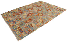 Carica l'immagine nel visualizzatore di Gallery, 243x170 CM Autentio kilim originale fatto a mano Stile classico Facile da pulire
