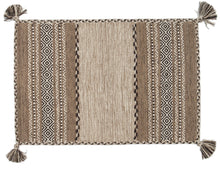 Load image into Gallery viewer, Kilim Lory tribal 100% Cotone, indiano, fatto a mano 130x65 cm
