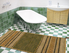 Lade das Bild in den Galerie-Viewer, Kilim Lory tribal 100% Cotone, indiano, fatto a mano 240x60 cm Lavabile in Lavatrice
