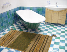 Carica l'immagine nel visualizzatore di Gallery, Kilim Lory tribal 100% Cotone, indiano, fatto a mano 130x65 cm
