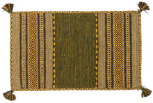 Lade das Bild in den Galerie-Viewer, Kilim Lory tribal 100% Cotone, indiano, fatto a mano 110x60 cm
