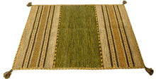 Carica l&#39;immagine nel visualizzatore di Gallery, Kilim Lory tribal 100% Cotone, indiano, fatto a mano 130x65 cm
