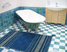 Lade das Bild in den Galerie-Viewer, Kilim Lory tribal 100% Cotone, indiano, fatto a mano 240x60 cm
