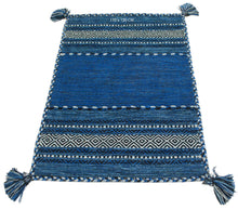 Carica l'immagine nel visualizzatore di Gallery, Autentico Kilim Lory cotone India Tribal 180x120 cm Lavabile In LAVATRICE
