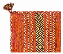 Load image into Gallery viewer, Kilim Lory tribal 100% Cotone, indiano, fatto a mano 150x90 cm Lavabile in LAVATRICE
