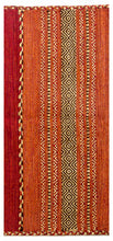 Load image into Gallery viewer, Kilim Lory tribal 100% Cotone, indiano, fatto a mano 150x90 cm Lavabile in LAVATRICE
