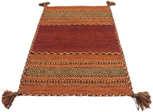 Lade das Bild in den Galerie-Viewer, Kilim Lory tribal 100% Cotone, indiano, fatto a mano 150x90 cm
