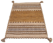 Carica l'immagine nel visualizzatore di Gallery, Kilim Lory tribal 100% Cotone, indiano, fatto a mano 140x70 cm
