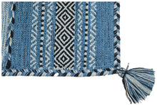 Lade das Bild in den Galerie-Viewer, Kilim Lory tribal 100% Cotone, indiano, fatto a mano 240x60 cm Lavabile IN Lavatrice

