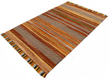 Load image into Gallery viewer, 130X65 CM Autentic Kilim Cotton Indian #GalleriaFarah1970
