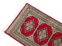 Lade das Bild in den Galerie-Viewer, 174x62 CM Tappeto Autentico Originale Annodato a Mano Lana Kashmir Pakistan
