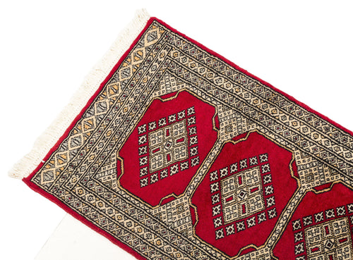 174x62 CM Tappeto Autentico Originale Annodato a Mano Lana Kashmir Pakistan