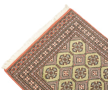 Carica l&#39;immagine nel visualizzatore di Gallery, 160x92 CM Tappeto Autentico Originale Annodato a Mano Lana Kashmir Pakistan
