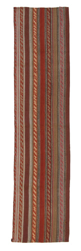 120x30 CM Antico Kilim Autentico Originale Fatto a Mano Facile da Pulire Stile Tribali - Reversibile