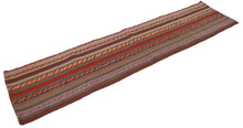 Load image into Gallery viewer, 120x30 CM Antico Kilim Autentico Originale Fatto a Mano Facile da Pulire Stile Tribali - Reversibile
