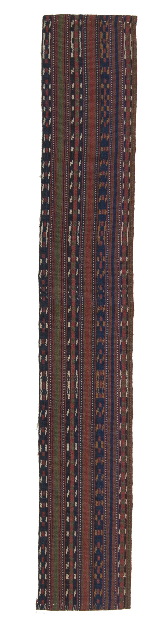 155x27 CM Antico Kilim Autentico Originale Fatto a Mano Facile da Pulire Stile Tribali - Reversibile