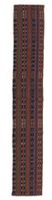 Load image into Gallery viewer, 155x27 CM Antico Kilim Autentico Originale Fatto a Mano Facile da Pulire Stile Tribali - Reversibile
