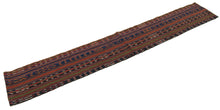 Lade das Bild in den Galerie-Viewer, 155x27 CM Antico Kilim Autentico Originale Fatto a Mano Facile da Pulire Stile Tribali - Reversibile
