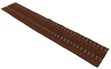 Carica l'immagine nel visualizzatore di Gallery, 165x29 CM Antico Kilim Autentico Originale Fatto a Mano Facile da Pulire Stile Tribali - Reversibile
