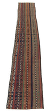 Load image into Gallery viewer, 175x27 CM Antico Kilim Autentico Originale Fatto a Mano Facile da Pulire Stile Tribali - Reversibile
