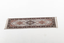 Lade das Bild in den Galerie-Viewer, 185x60 CM Tappeto Carpet Tapis Teppich Alfombra Rug Kashmir (Hand Made)
