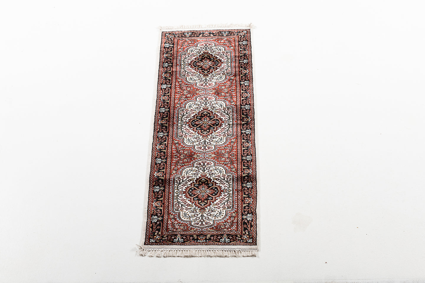 185x60 CM Tappeto Carpet Tapis Teppich Alfombra Rug Kashmir (Hand Made)