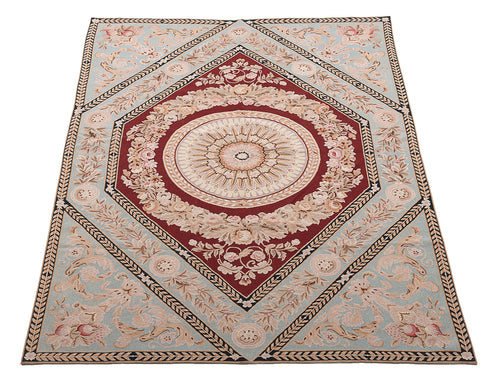 Needle point Classic Floral French Style 245x155 CM Drawing Aubusson (Galleria Farah1970)