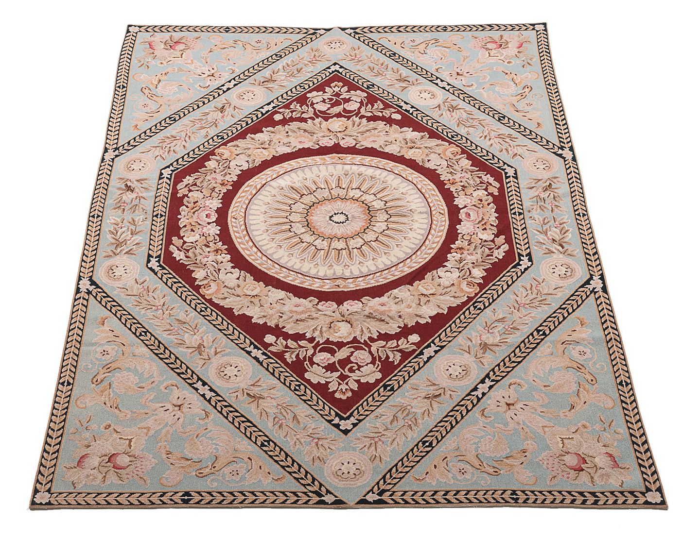 Needle point Classic Floral French Style 245x155 CM Drawing Aubusson (Galleria Farah1970)