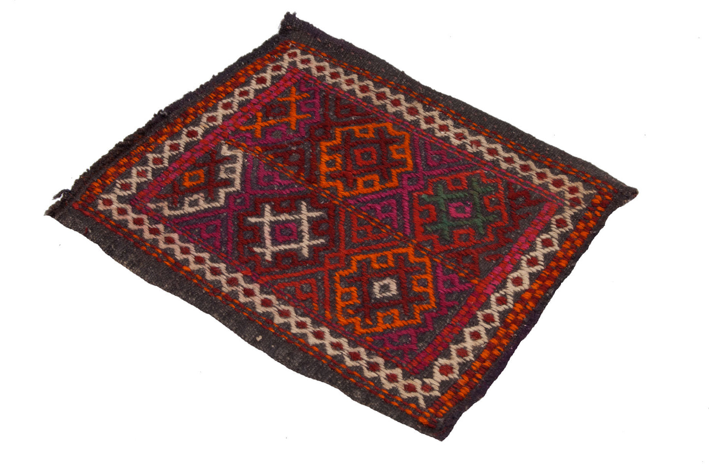 Authentic original hand knotted Kilim / kelem / Cicim 50x42 CM