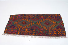 Carica l'immagine nel visualizzatore di Gallery, Original  Hand Made Rustic Kilim / Cicim CM CM 125x60
