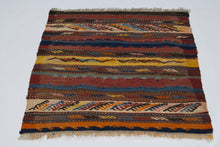 Carica l'immagine nel visualizzatore di Gallery, Original Hand Made Rustic Kilim / Cicim  CM 70x65
