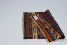 Carica l'immagine nel visualizzatore di Gallery, Original Hand Made Rustic Kilim / Cicim  CM 70x65
