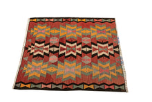 Carica l&#39;immagine nel visualizzatore di Gallery, Original Authentic Hand Made Rustic Kilim / Cicim 170x170 CM
