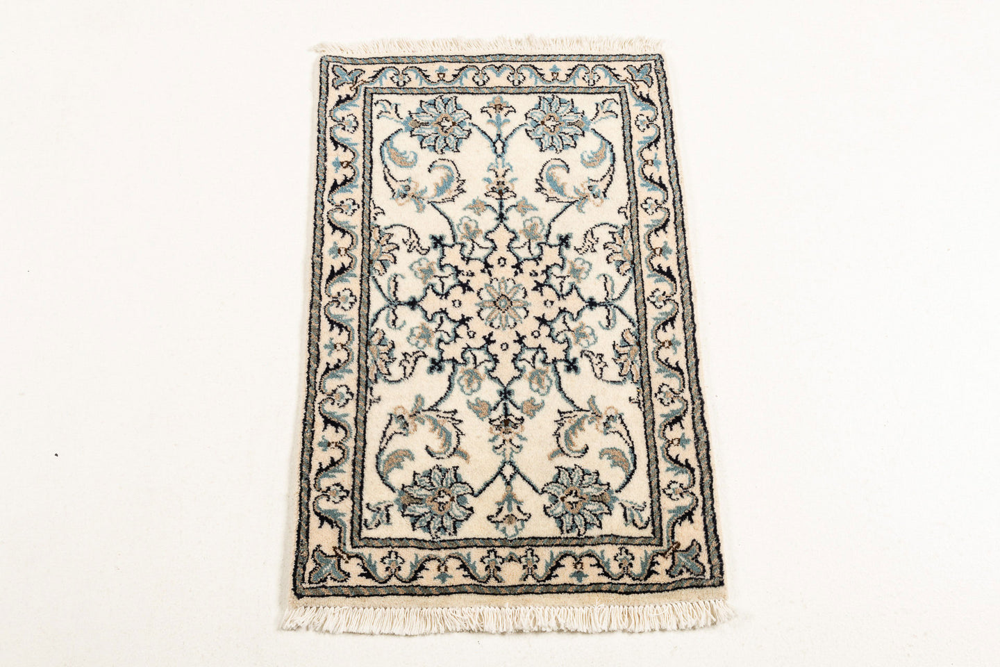 Authentic original hand knotted carpet 90x60 CM
