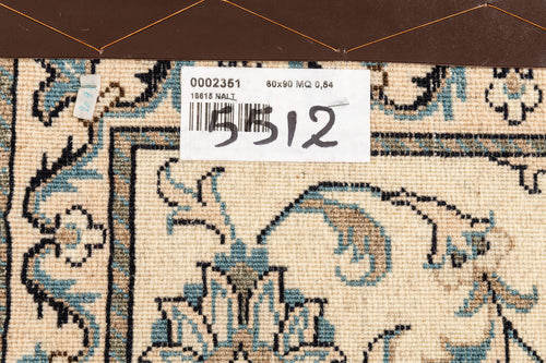 Authentic original hand knotted carpet 90x60 CM