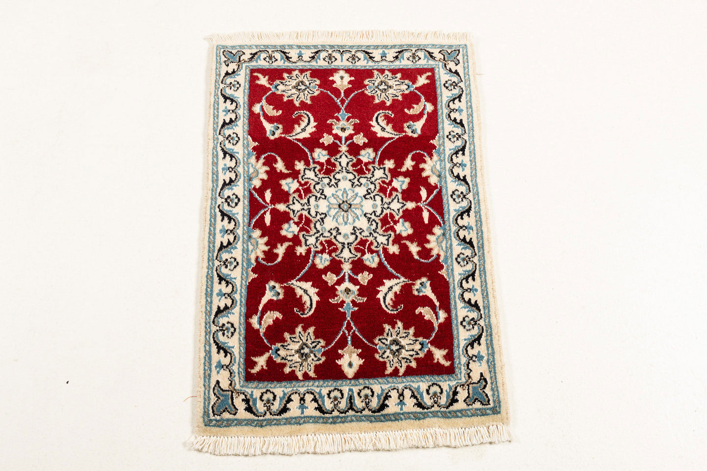 Authentic original hand knotted carpet 90x60 CM