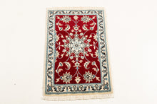 Load image into Gallery viewer, Authentic original hand knotted carpet 90x60 CM
