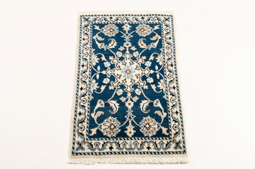 Authentic original hand knotted carpet 90x60 CM