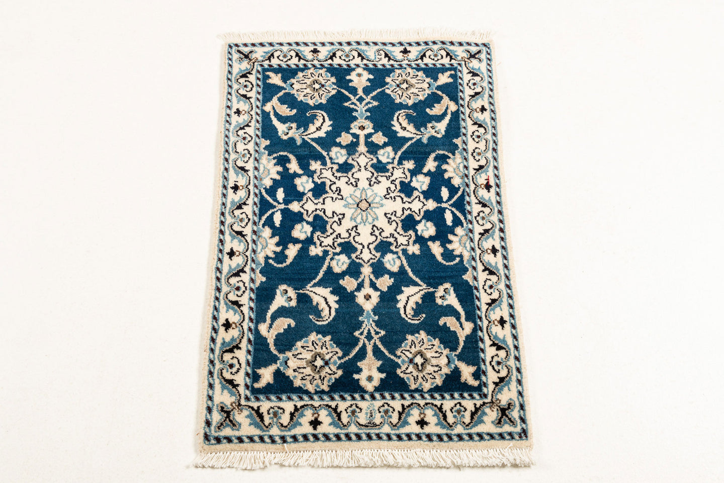 Authentic original hand knotted carpet 90x60 CM