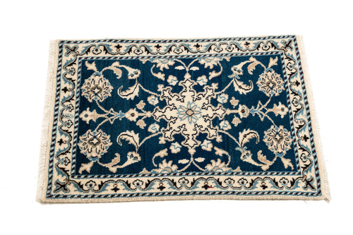 Authentic original hand knotted carpet 90x60 CM