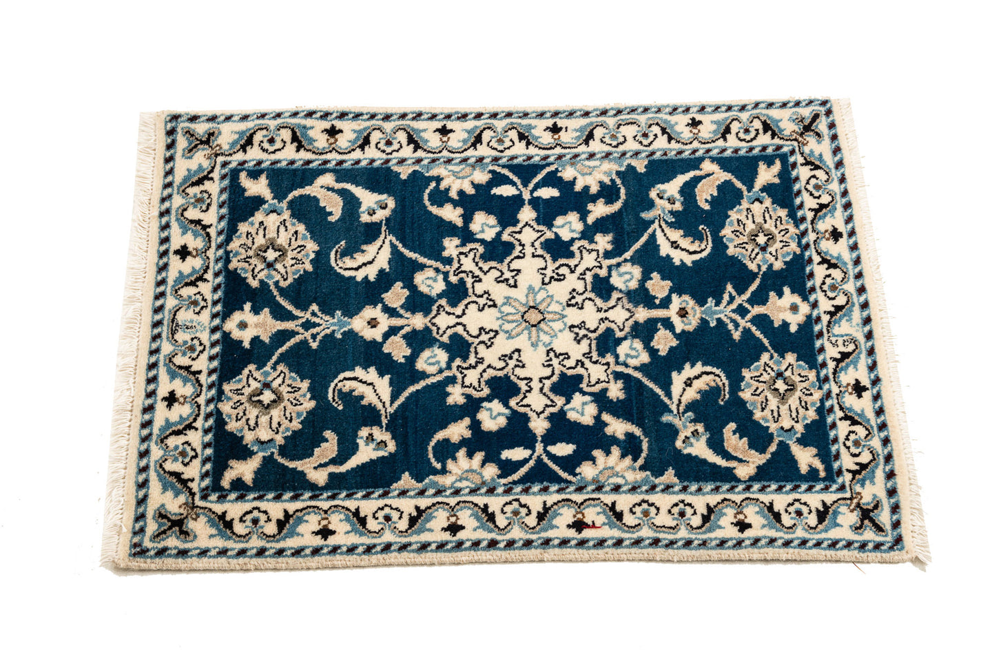 Authentic original hand knotted carpet 90x60 CM