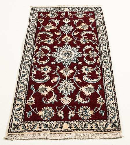 Authentic original hand knotted carpet 139x68 CM