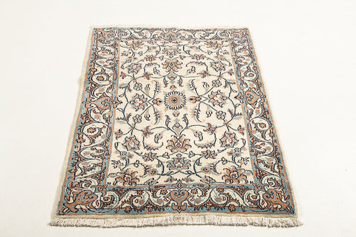 Authentic original hand knotted carpet 143x90 CM