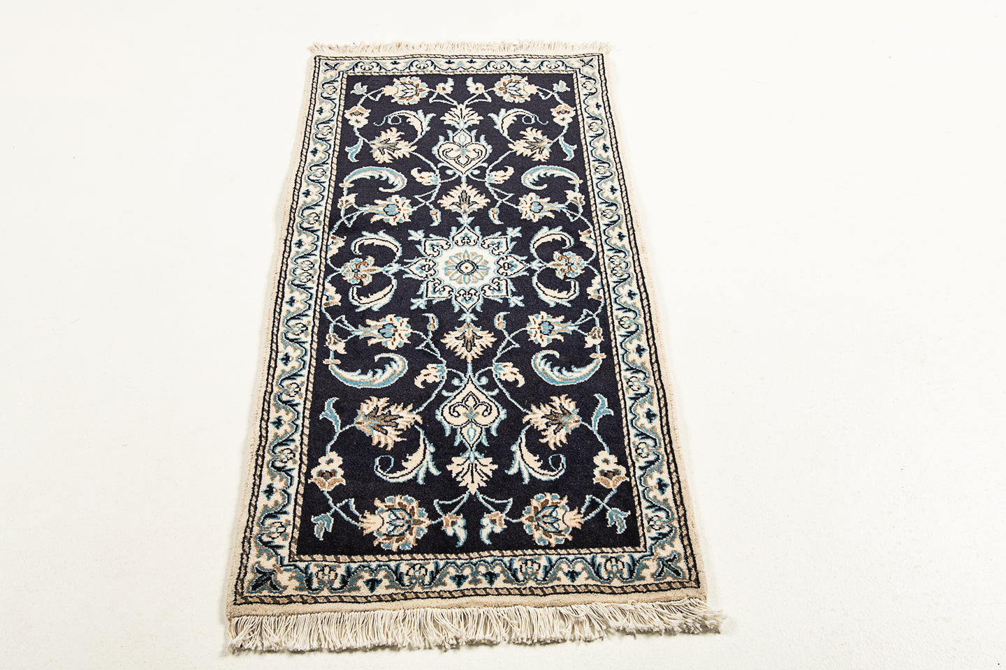Authentic original hand knotted carpet 145x70 CM