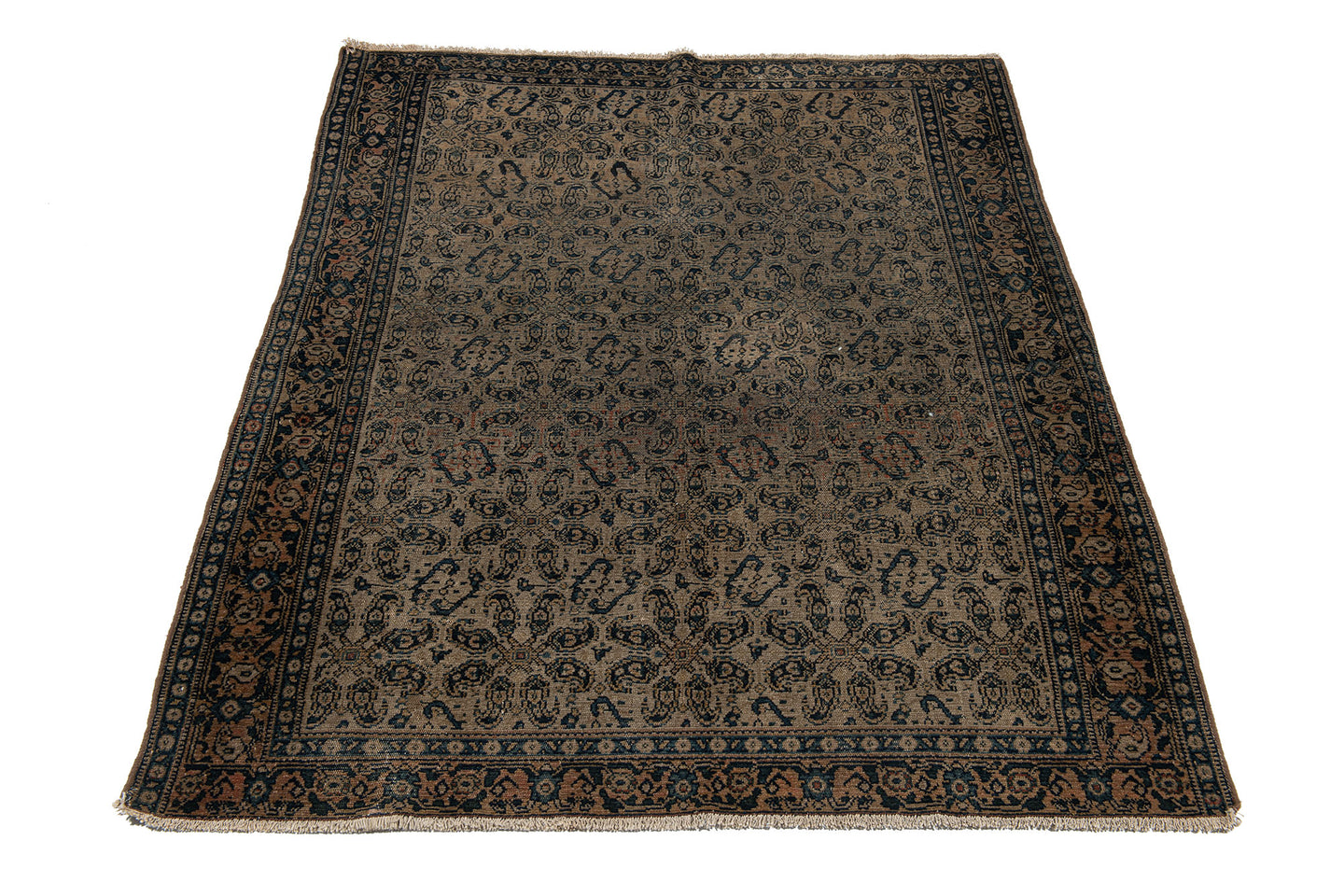 135x100 Cm Antico Tappeto Malayer Vintage