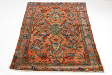 Carica l'immagine nel visualizzatore di Gallery, VINTAGE Authentic original hand knotted carpet 130X105 CM
