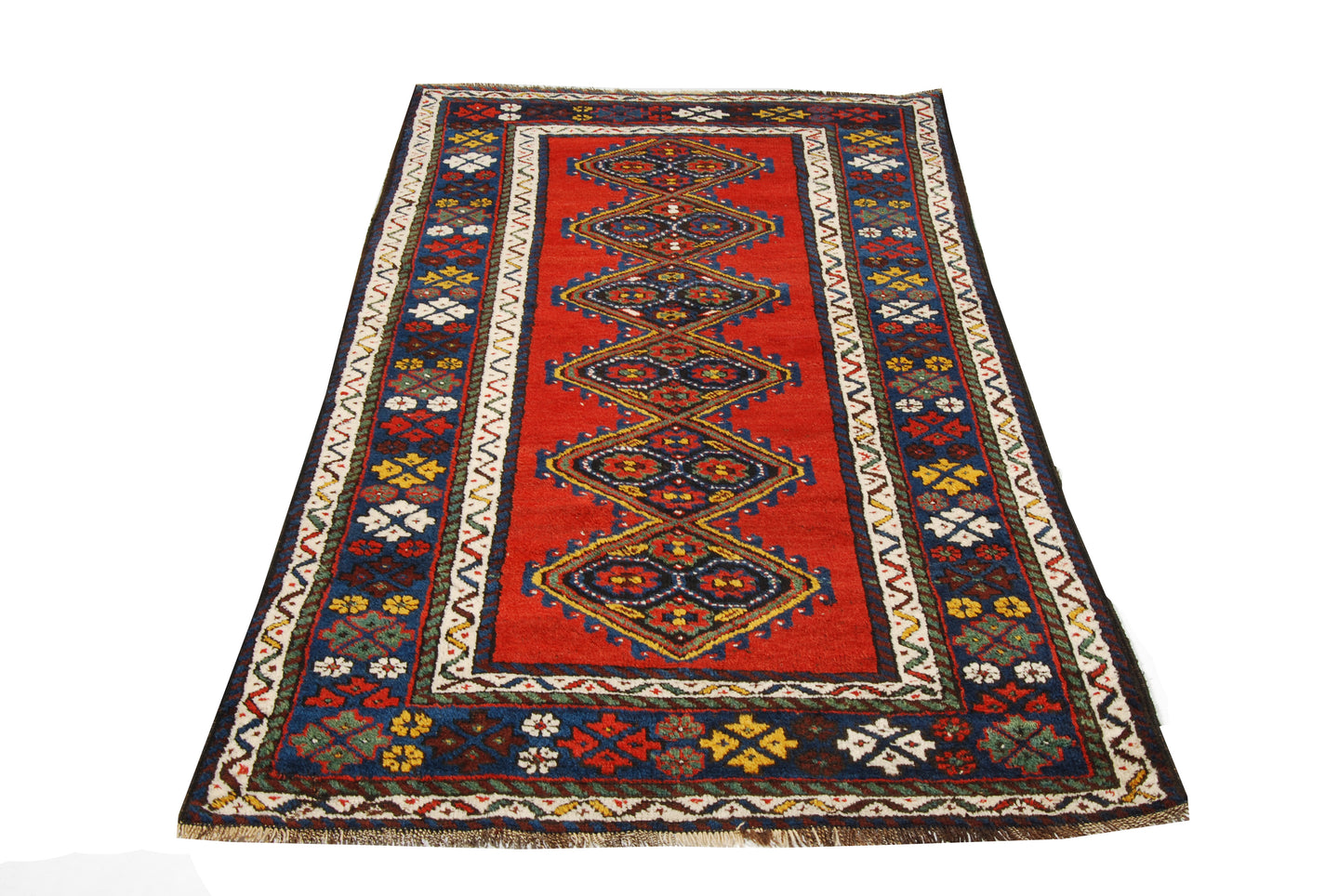 Authentic original hand knotted carpet 190x105 CM