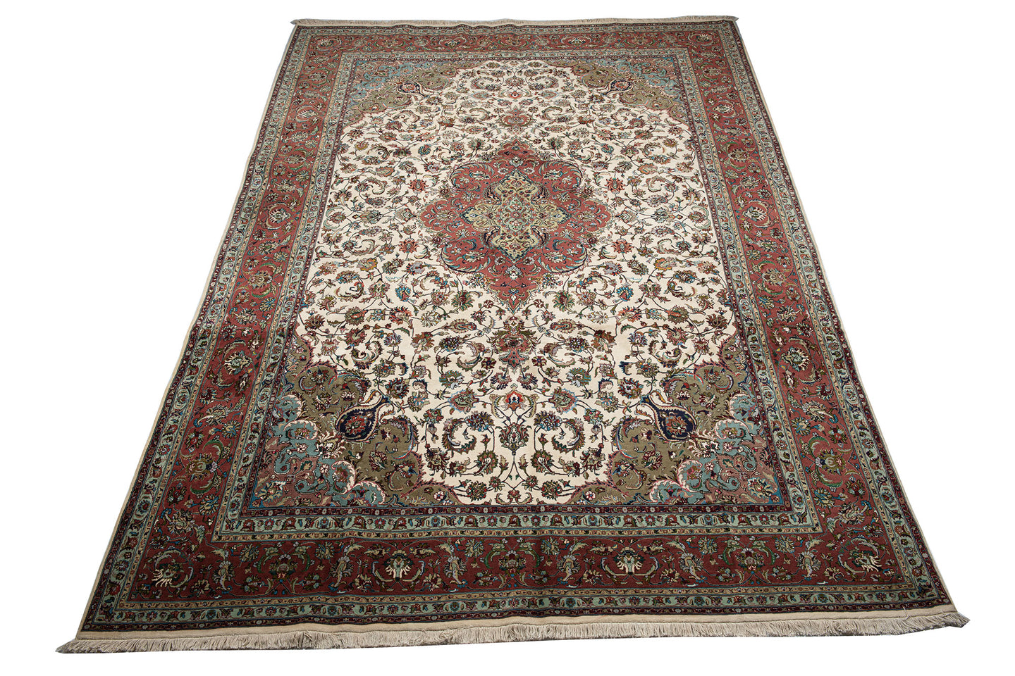 Tabrix Extra Fine Authentic original hand knotted carpet 370x245 CM
