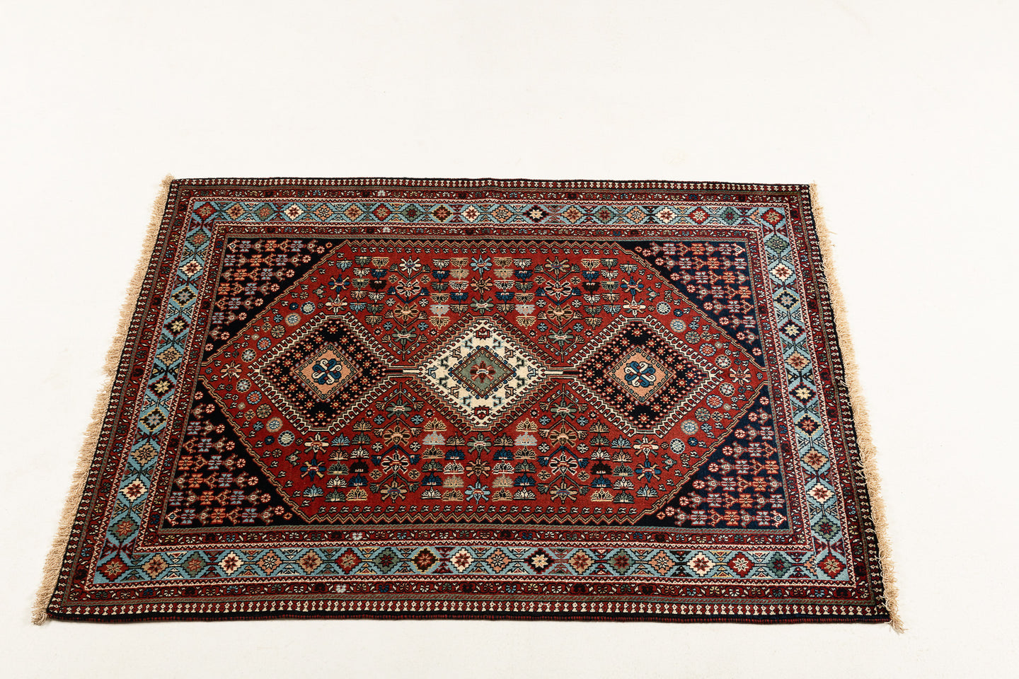 Authentic original hand knotted carpet 190x145 CM