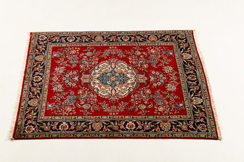 Authentic original hand knotted carpet 185x141 CM